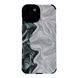 Чехол Ribbed Case для iPhone 13 Marble White/Green