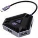 Перехідник для MacBook USB-C хаб Proove Gaming Spectre (2*USB3.0 + Type-C + PD100W + HDMI) 5 в 1 Dark Grey