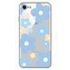 Чехол прозрачный Print Flower Color для iPhone 16e | 17e Blue - ash-mobile.com.ua - фото 1