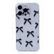 Чехол прозрачный с карманом ASH PRINT для iPhone 11 Bow Black - ash-mobile.com.ua - фото 1