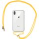 Чехол Crossbody Transparent со шнурком для iPhone XS MAX Yellow купить