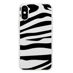 Чехол прозрачный Print Zebra with MagSafe для iPhone XS MAX купить