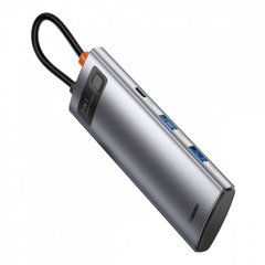 Переходник для MacBook USB-C хаб Baseus Metal Gleam Series Multifunctional 7 в 1 Gray купить