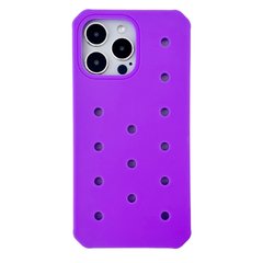 Чехол Crocsі Case + 3шт Jibbitz для iPhone 13 PRO Purple