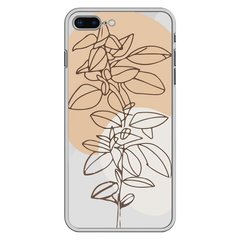 Чохол прозорий Print Leaves для iPhone 7 Plus | 8 Plus Flowerpot купити