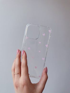 Чохол Transparent Hearts для iPhone 16 Plus Black - ash-mobile.com.ua - фото 5