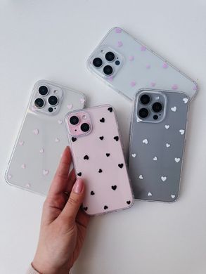 Чохол Transparent Hearts для iPhone 16 Plus Black - ash-mobile.com.ua - фото 6