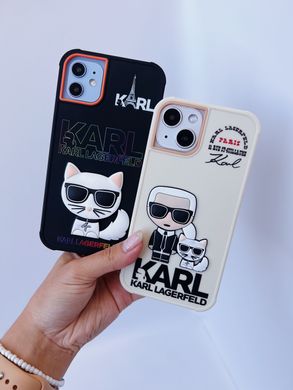 Чехол Karl Lagerfeld Paris Silicone Case для iPhone 12 | 12 PRO Cat Biege - ash-mobile.com.ua - фото 3