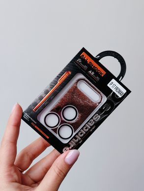 Защитное стекло на камеру Glitter Camera Protector для iPhone 17 PRO Orange