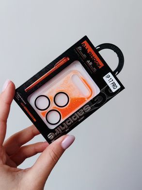 Защитное стекло на камеру Glitter Camera Protector для iPhone 17 PRO Orange