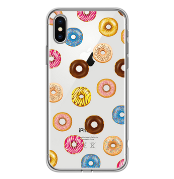 Чохол прозорий Print SUMMER для iPhone XS MAX Donut - ash-mobile.com.ua - фото 1