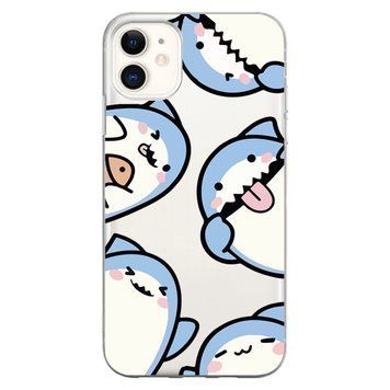 Чохол прозорий Print Shark для iPhone 11 Shark More - ash-mobile.com.ua - фото 1