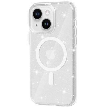 Чехол Galaxy Sparkle with MagSafe для iPhone 15 Plus Clear - ash-mobile.com.ua - фото 1