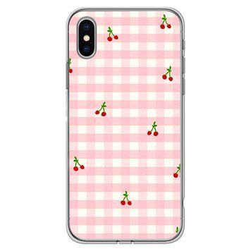 Чохол прозорий Print Cherry Land для iPhone XS MAX Cherry Pink - ash-mobile.com.ua - фото 1