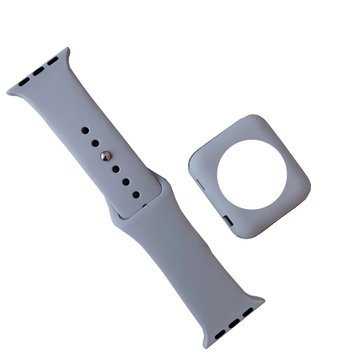 Ремешок Full Cover для Apple Watch 42mm | 44mm | 45mm | 46mm | 49mm Gray - ash-mobile.com.ua - фото 1