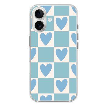 Чехол прозрачный Print Love Kiss with MagSafe для iPhone 17 Love Blue