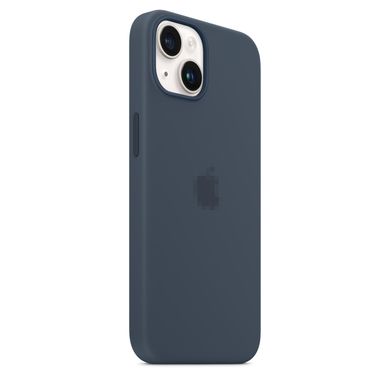 Чехол Silicone Case Full OEM+MagSafe для iPhone 14 Plus Storm Blue