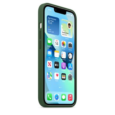 Чохол Silicone Case Full OEM+MagSafe для iPhone 13 Clover