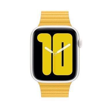 Шкіряний Ремінець Leather Loop Band для Apple Watch 38/40/41 mm Yellow купити