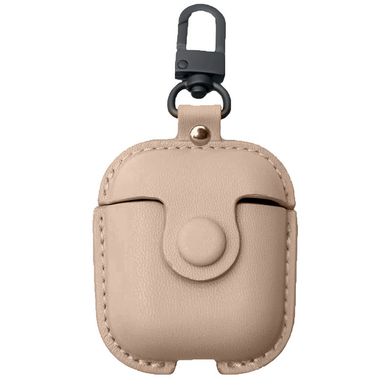 Чехол Leather Bag для AirPods 1 | 2 Pink Sand