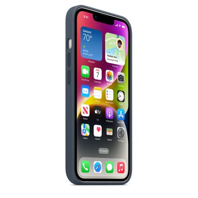 Чохол Silicone Case Full OEM+MagSafe для iPhone 14 Plus Storm Blue