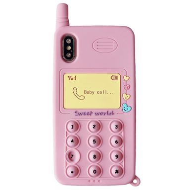 Чехол Pop-It Case для iPhone XS MAX Telephone Pink купить