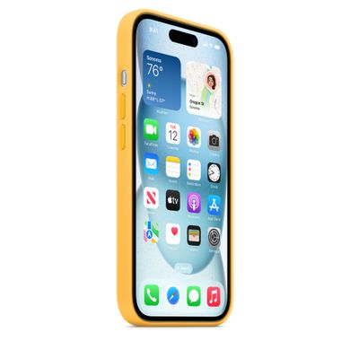 Чохол Silicone Case Full OEM+MagSafe для iPhone 15 Plus Sunshine - ash-mobile.com.ua - фото 6