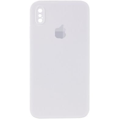 Чехол Silicone Case FULL+Camera Square для iPhone XS MAX White купить
