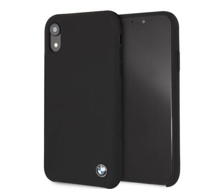 Чохол Silicone BMW Case для iPhone XR Black купити
