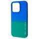 Чехол X-Level Rainbow Case для iPhone 14 PRO Blue/Green - ash-mobile.com.ua - фото 1