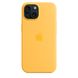 Чохол Silicone Case Full OEM+MagSafe для iPhone 15 Plus Sunshine