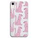 Чохол прозорий Print Meow для iPhone XR Leopard Pink купити