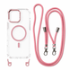 Чохол Crossbody Case MagSafe на шнурку для iPhone 16 Pink - ash-mobile.com.ua - фото 1