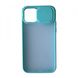 Чохол Hide-Camera matte для iPhone 12 MINI Sea blue