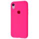 Чехол Silicone Case Full для iPhone XR Electric Pink купить