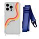 Чехол прозрачный с ремешком Print Mood swings для iPhone 14 PRO Live in the moment/Midnight Blue