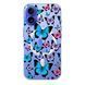 Чохол прозорий Print Butterfly with MagSafe для iPhone 17 Blue/Pink