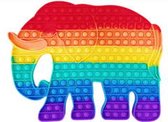 Pop-It іграшка SUPER BIG Elephant (Слон) 36/28см Red/Purple купити