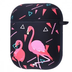 Чохол для Airpods 1|2 Kutis Triangles Flamingos купити