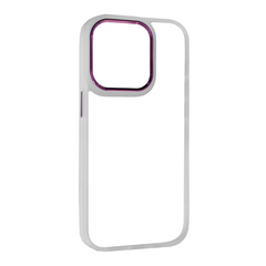 Чехол Crystal Case (LCD) для iPhone 15 PRO White and Pink