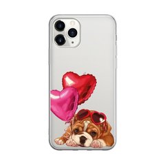 Чохол прозорий Print Dogs для iPhone 13 PRO Love Dog