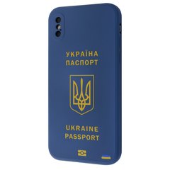 Чехол WAVE Ukraine Edition Case для iPhone XS MAX Ukraine passport Blue купить