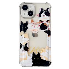 Чехол Animal Pocket Case для iPhone 15 Plus Cats