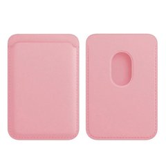 Leather Wallet with Double Magnetic Pink Sand