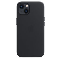 Чохол Leather Case with MagSafe для iPhone 13 Midnight
