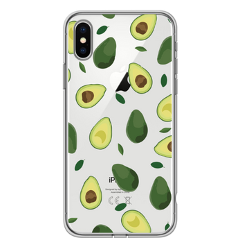 Чохол прозорий Print SUMMER для iPhone X | XS Avocado - ash-mobile.com.ua - фото 1