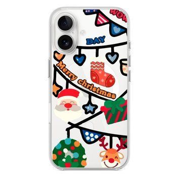 Чохол прозорий Print NEW YEAR with MagSafe для iPhone 17 Air Wow Merry Christmas
