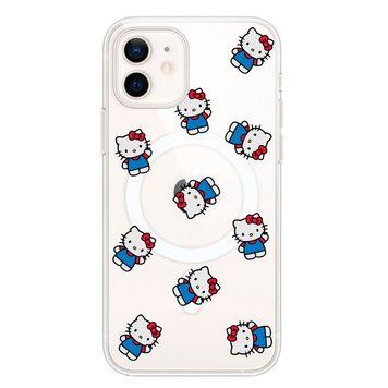 Чохол прозорий Print Hello Kitty with MagSafe для iPhone 12 | 12 PRO Whole Blue - ash-mobile.com.ua - фото 1