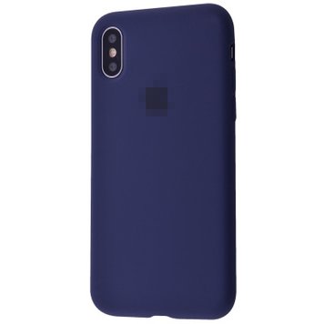 Чохол Silicone Case Full для iPhone XS MAX Midnight Blue - ash-mobile.com.ua - фото 1