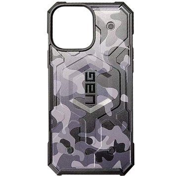 Чехол UAG Pathfinder Сamouflage with MagSafe для iPhone 13 Gray - ash-mobile.com.ua - фото 1